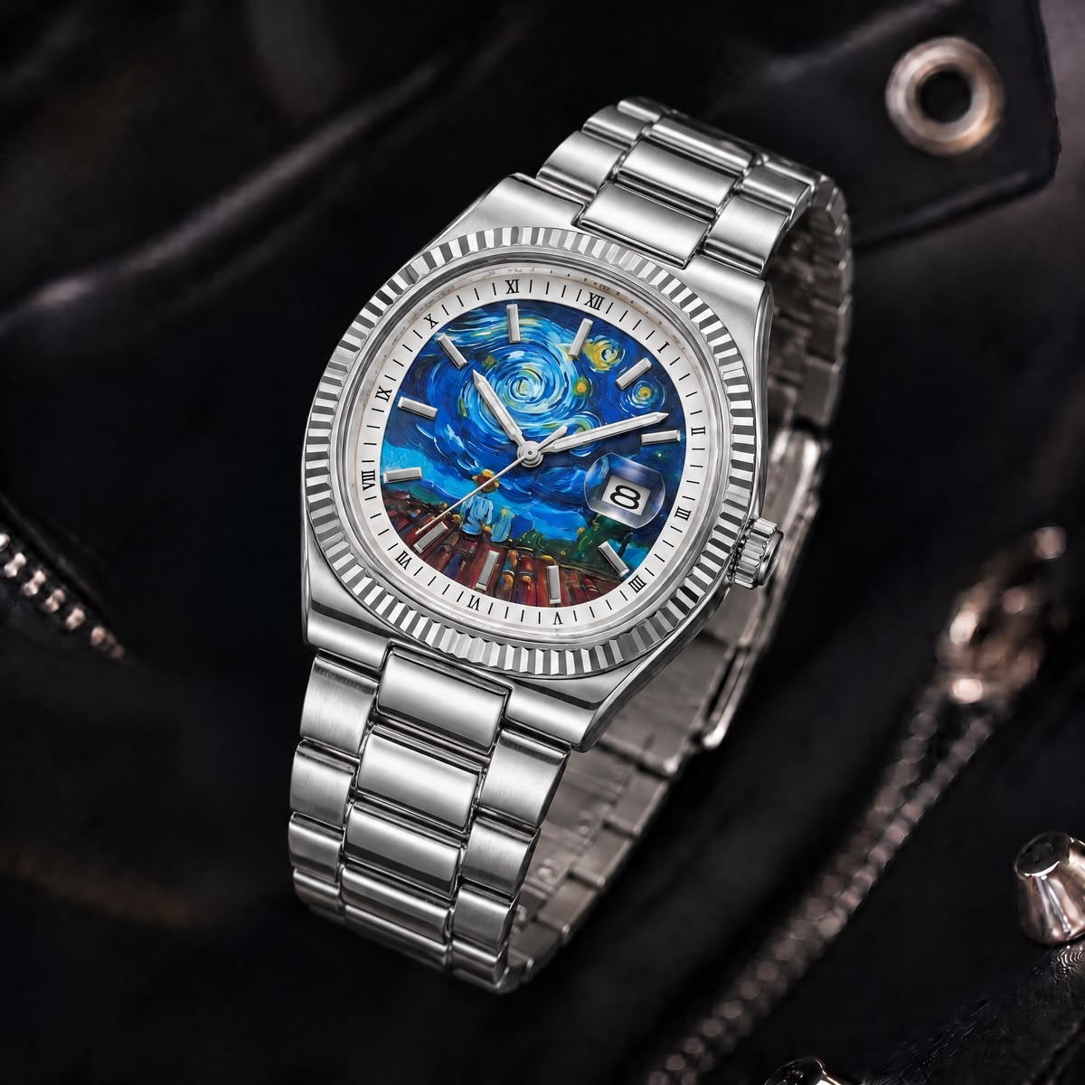 518 Silvery-Stars Watch