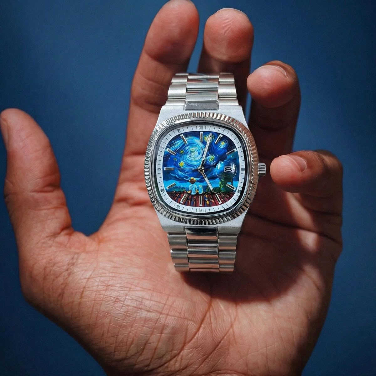 518 Silvery-Stars Watch