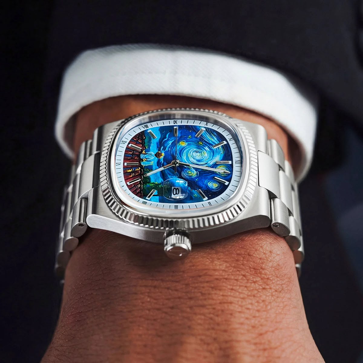 518 Silvery-Stars Watch