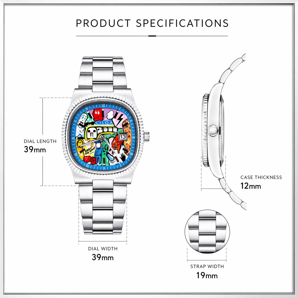 518 Silvery-Stars Watch