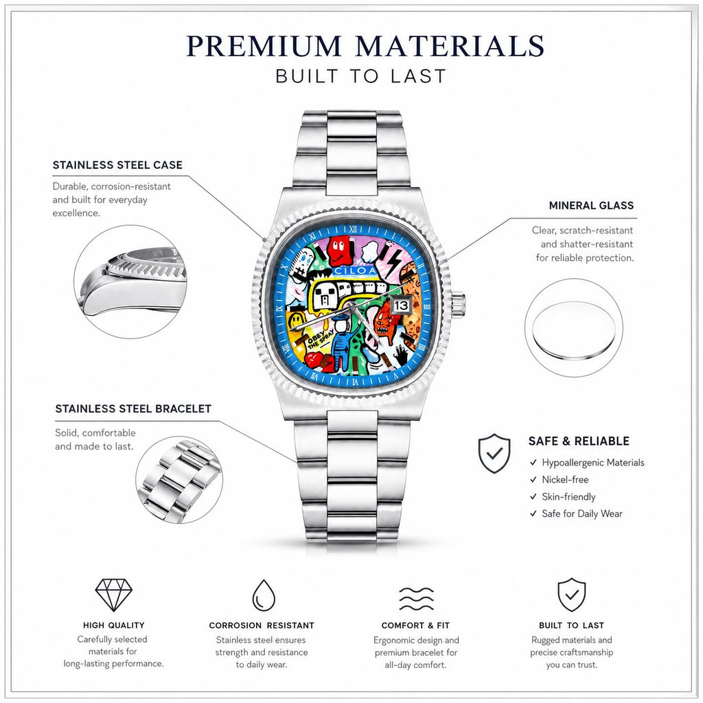 518 Silvery-Stars Watch