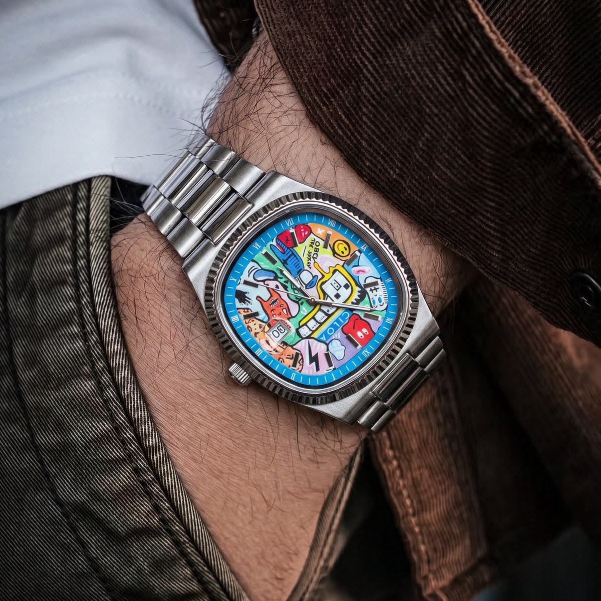 518 Silvery-Stars Watch
